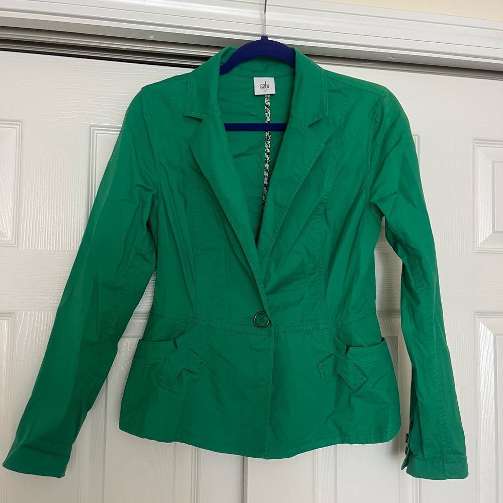 CAbi Vibrant Green Women's Blazer